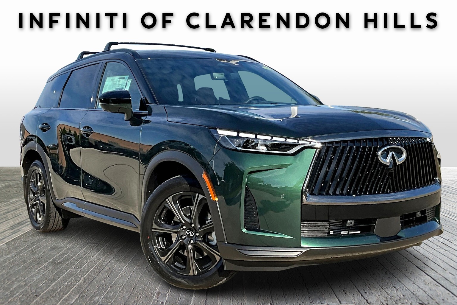 New Deep Emerald/Black Obsidian 2026 INFINITI QX60 AUTOGRAPH for